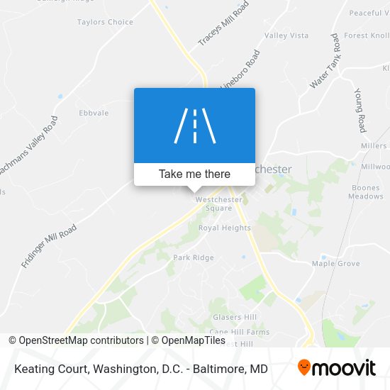 Keating Court map