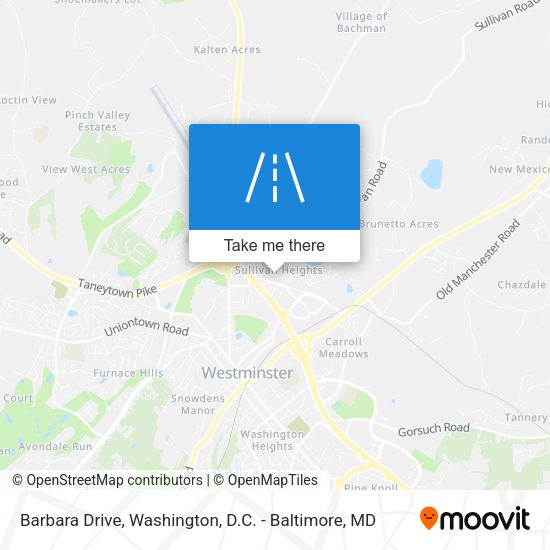 Barbara Drive map