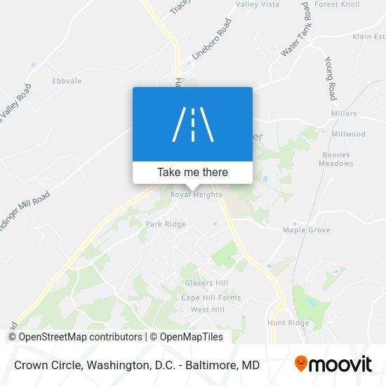 Crown Circle map