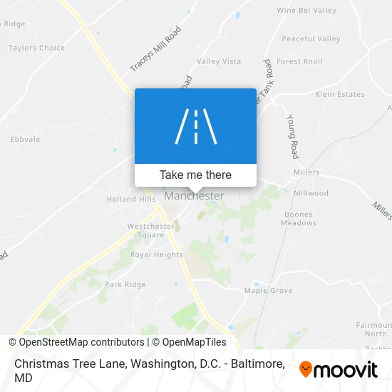 Christmas Tree Lane map