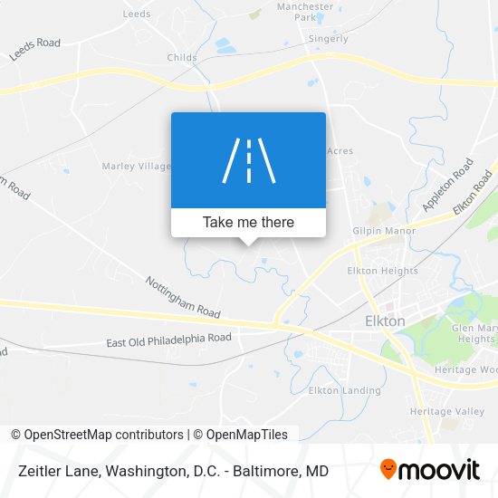 Mapa de Zeitler Lane