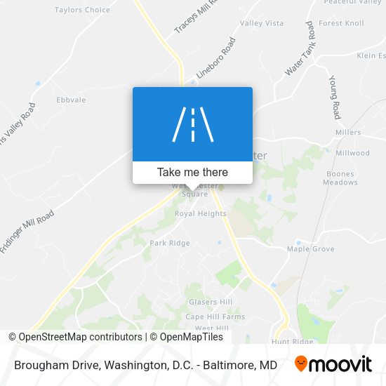 Brougham Drive map