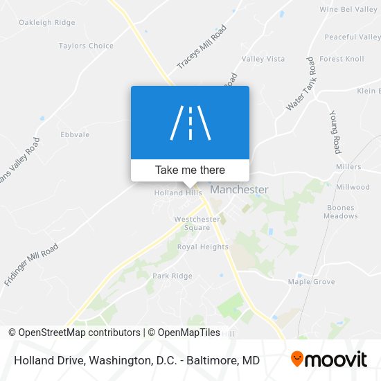 Holland Drive map