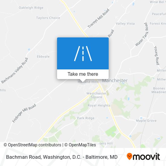 Bachman Road map
