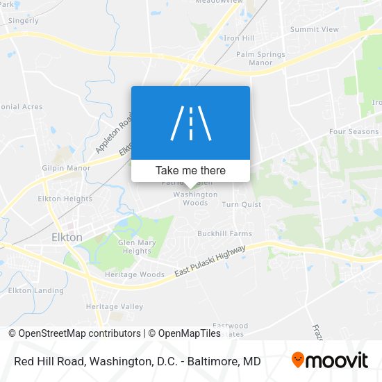 Mapa de Red Hill Road