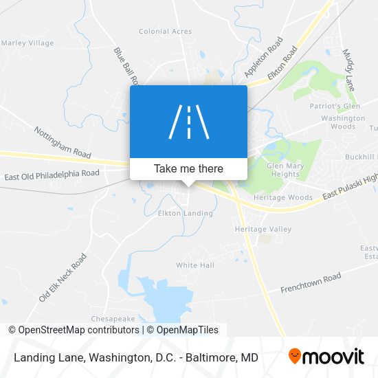Landing Lane map