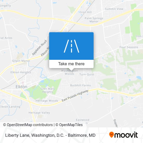 Liberty Lane map