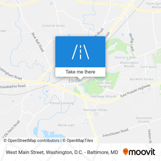 West Main Street map