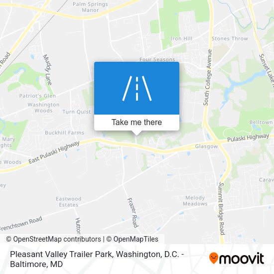 Mapa de Pleasant Valley Trailer Park