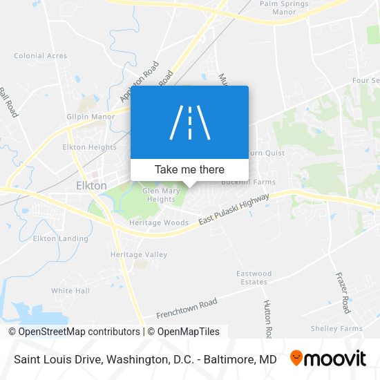 Saint Louis Drive map
