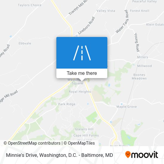 Minnie's Drive map