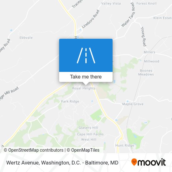 Wertz Avenue map