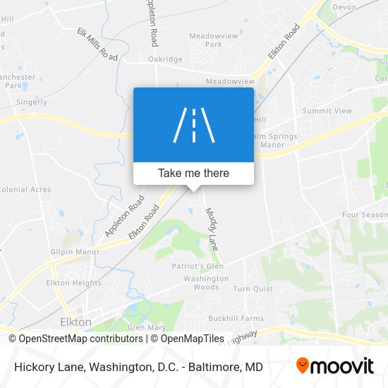 Hickory Lane map