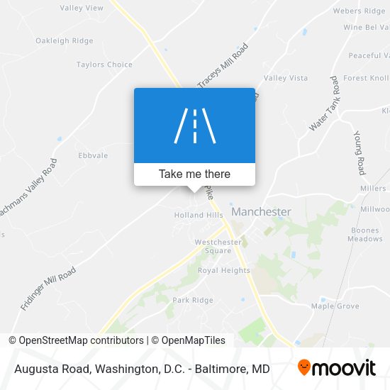 Augusta Road map