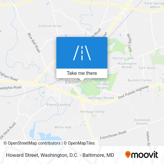 Mapa de Howard Street