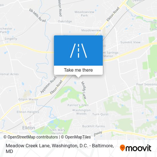 Mapa de Meadow Creek Lane