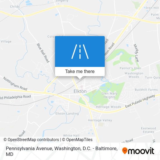 Pennsylvania Avenue map