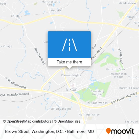 Brown Street map