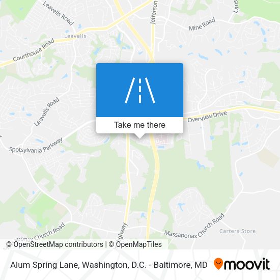 Alum Spring Lane map