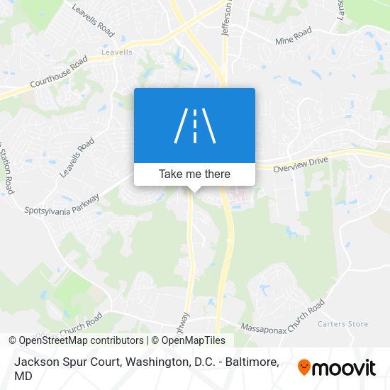 Mapa de Jackson Spur Court