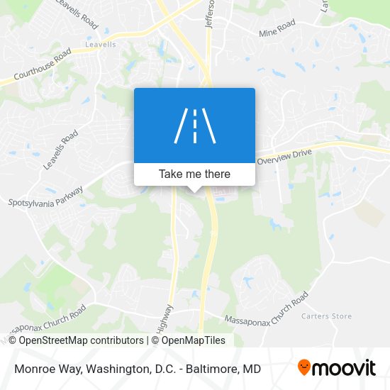 Monroe Way map