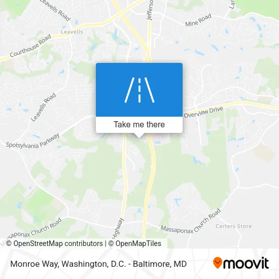 Monroe Way map