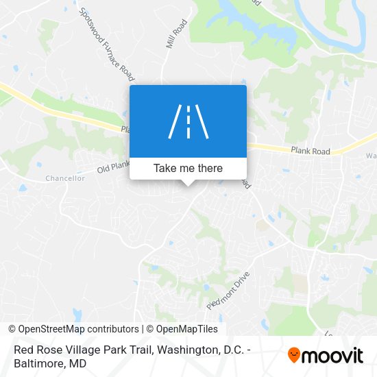 Mapa de Red Rose Village Park Trail