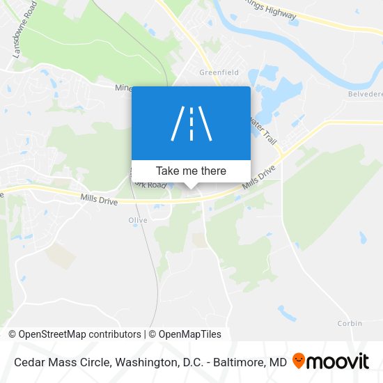 Cedar Mass Circle map