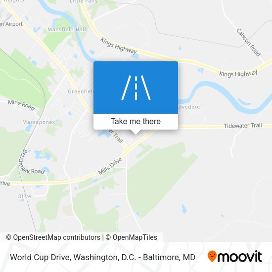 Mapa de World Cup Drive