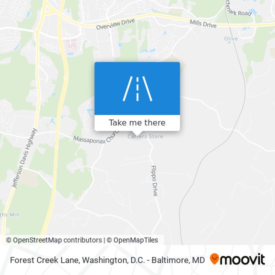 Mapa de Forest Creek Lane