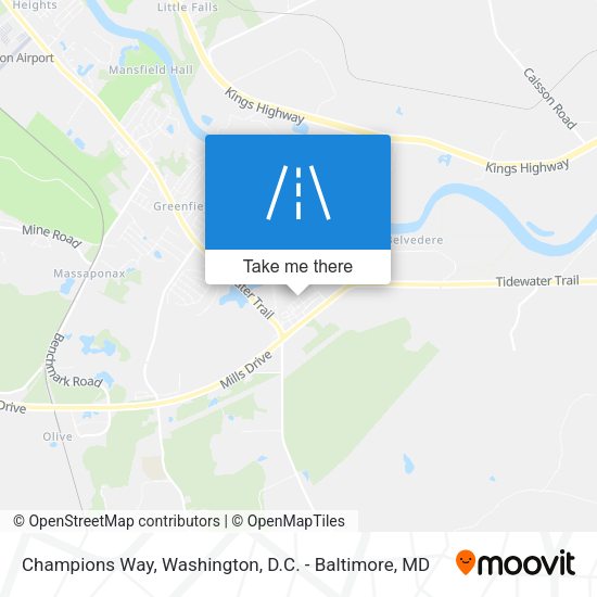 Champions Way map