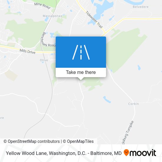 Mapa de Yellow Wood Lane