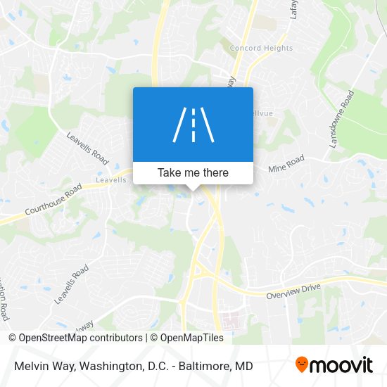 Melvin Way map