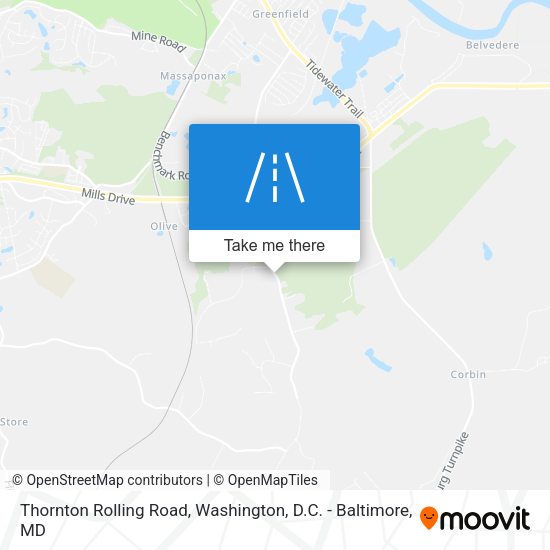 Mapa de Thornton Rolling Road