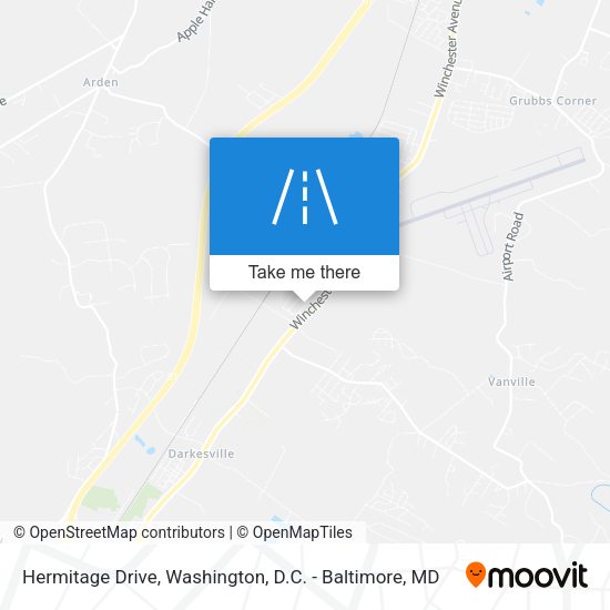 Hermitage Drive map