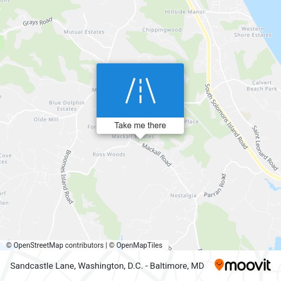 Sandcastle Lane map
