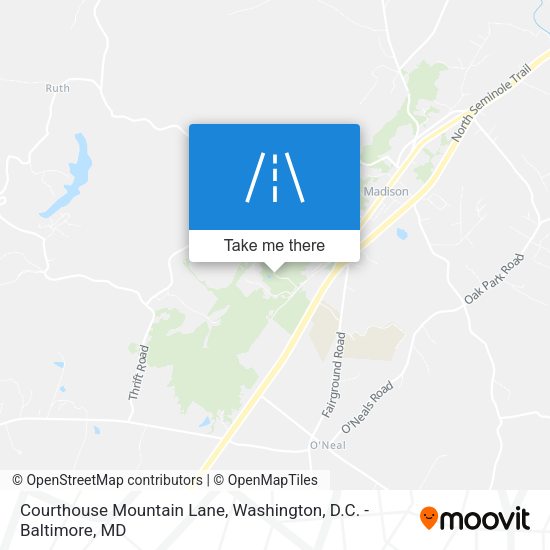 Courthouse Mountain Lane map