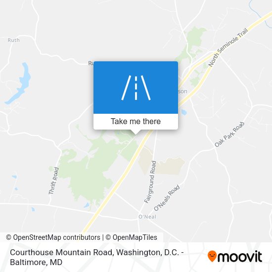 Mapa de Courthouse Mountain Road