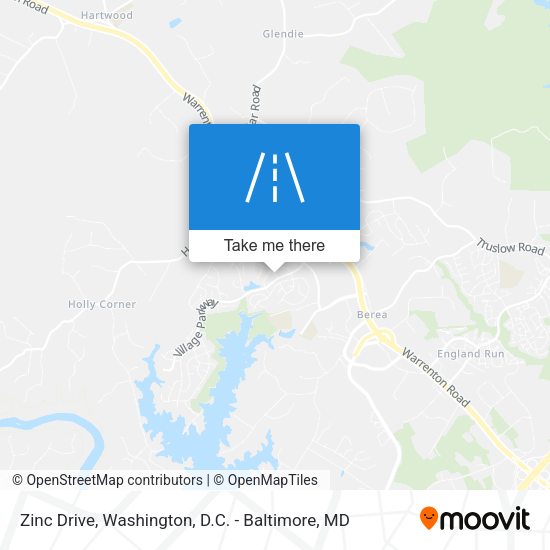 Zinc Drive map