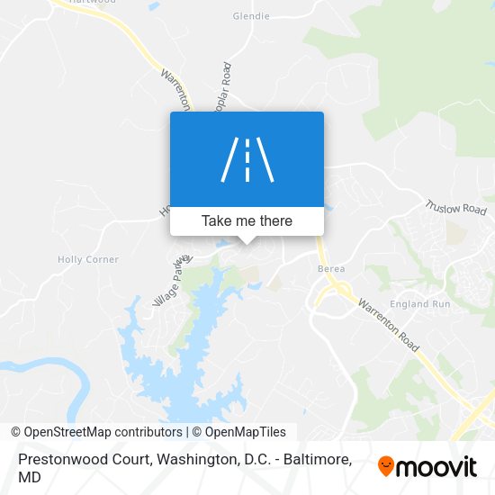 Prestonwood Court map