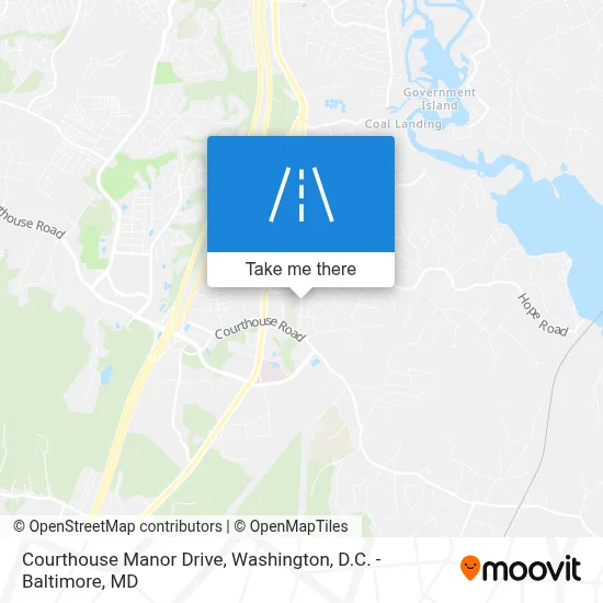 Courthouse Manor Drive map