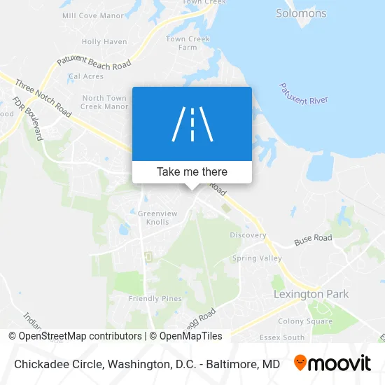 Chickadee Circle map