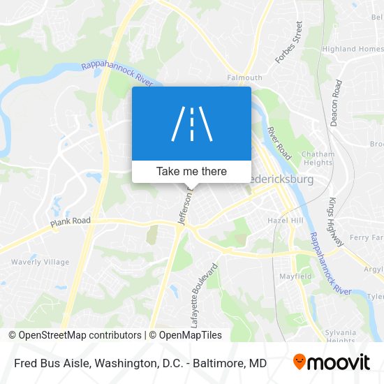 Fred Bus Aisle map
