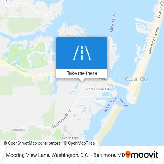 Mooring View Lane map