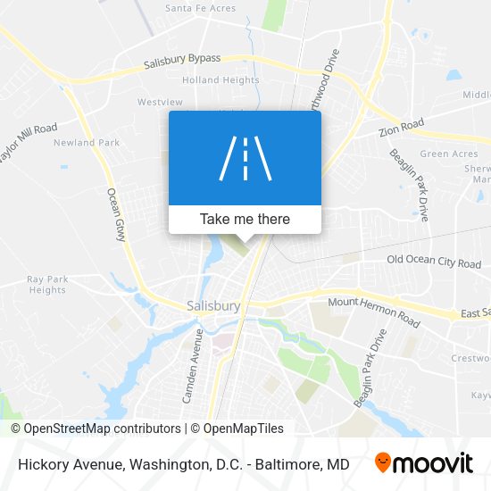 Hickory Avenue map