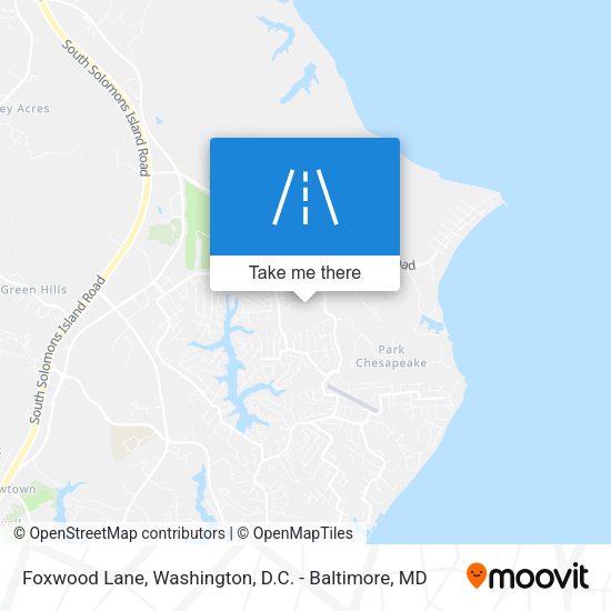 Foxwood Lane map