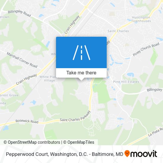 Pepperwood Court map