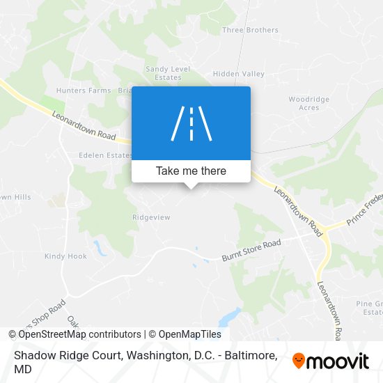 Shadow Ridge Court map