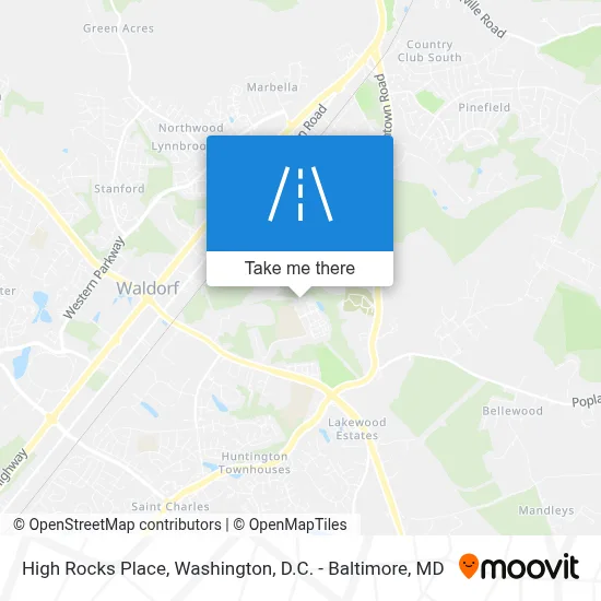 High Rocks Place map