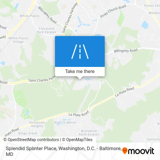 Splendid Splinter Place map